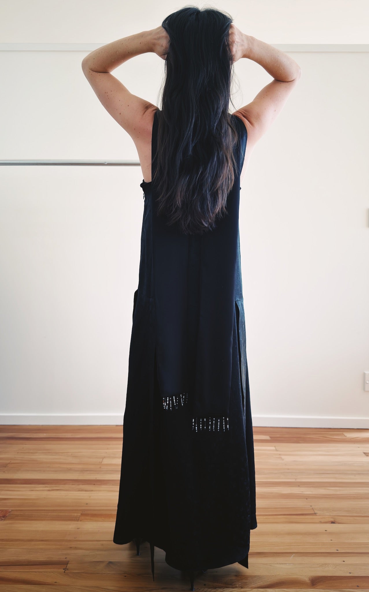Muse Mini, in Black Crepe
