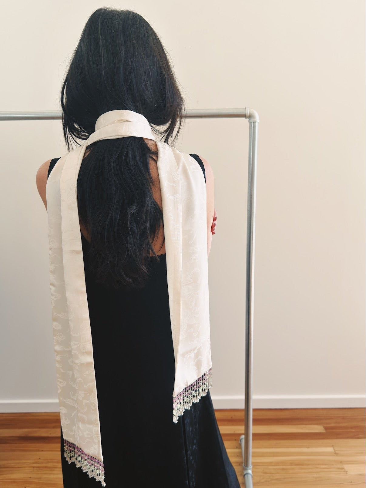 Jade Mini, in White Silk